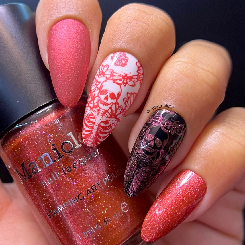 Casting Spells: Blood Bender (B445) - Red Holo-Sanded Stamping Polish