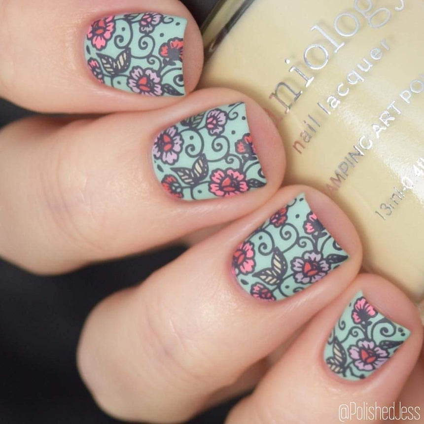 Bloomin' Babe: Nectar & Seed (m019) - Single Plate