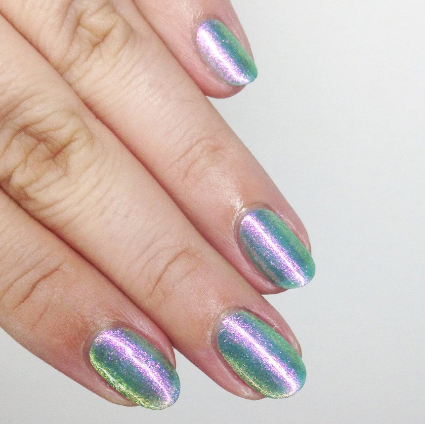 Pau Hana: Blue Hawaii (P133) - Sheer Teal Flakie Nail Polish