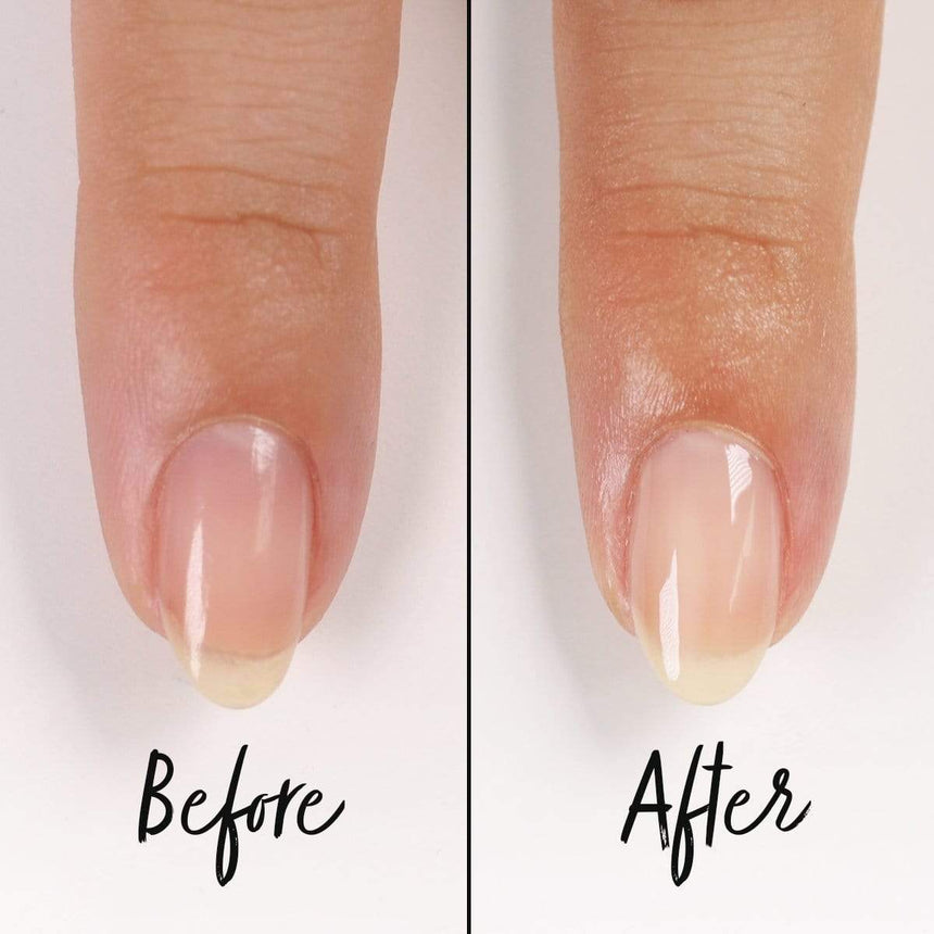 An image of before and after applying Base Coat