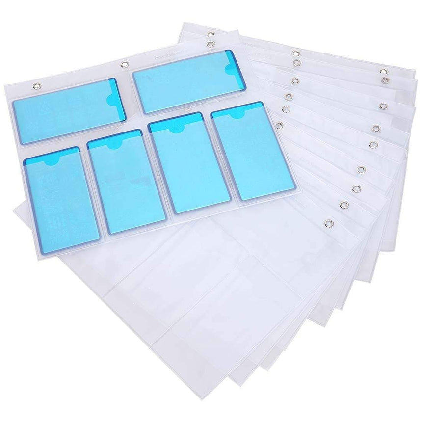 Build-Your-Own nail plate storage kit 10 Sheets Rectangular for XL sized plates (4.8 x 2.4 inches).