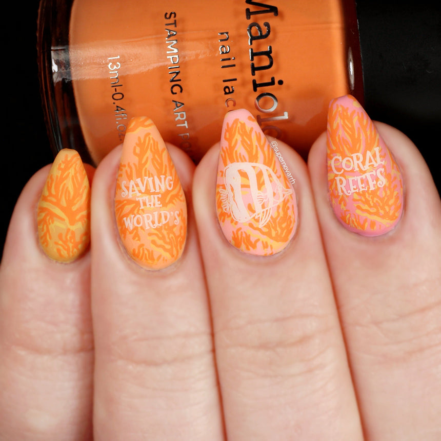 Carnation (B428) - Orange Cream Stamping Polish