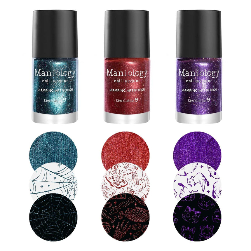 Casting Spells: 3-Piece Holo-Sanded Stamping Polish Set