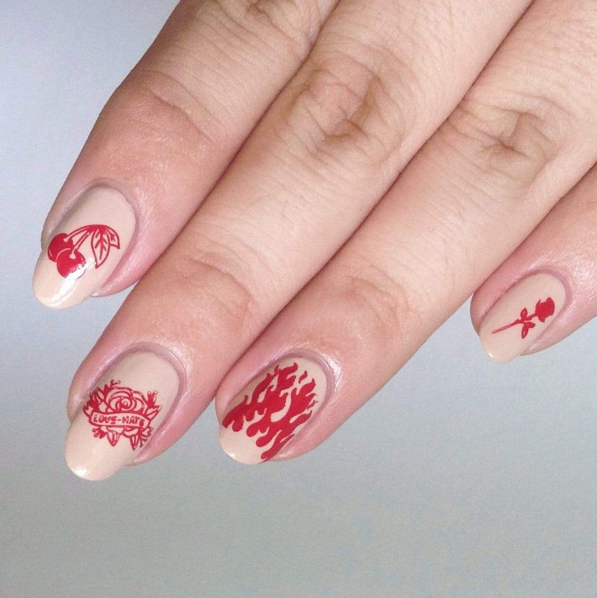 Cherry Bomb (B326) - Deep Red Stamping Polish