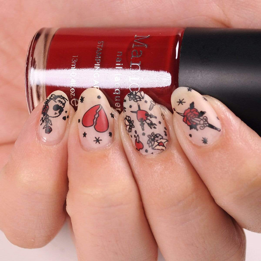 Cherry Bomb (B326) - Deep Red Stamping Polish