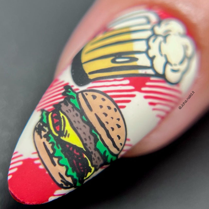 Chillin’ and Grillin’ (M318) - Nail Stamping Plate