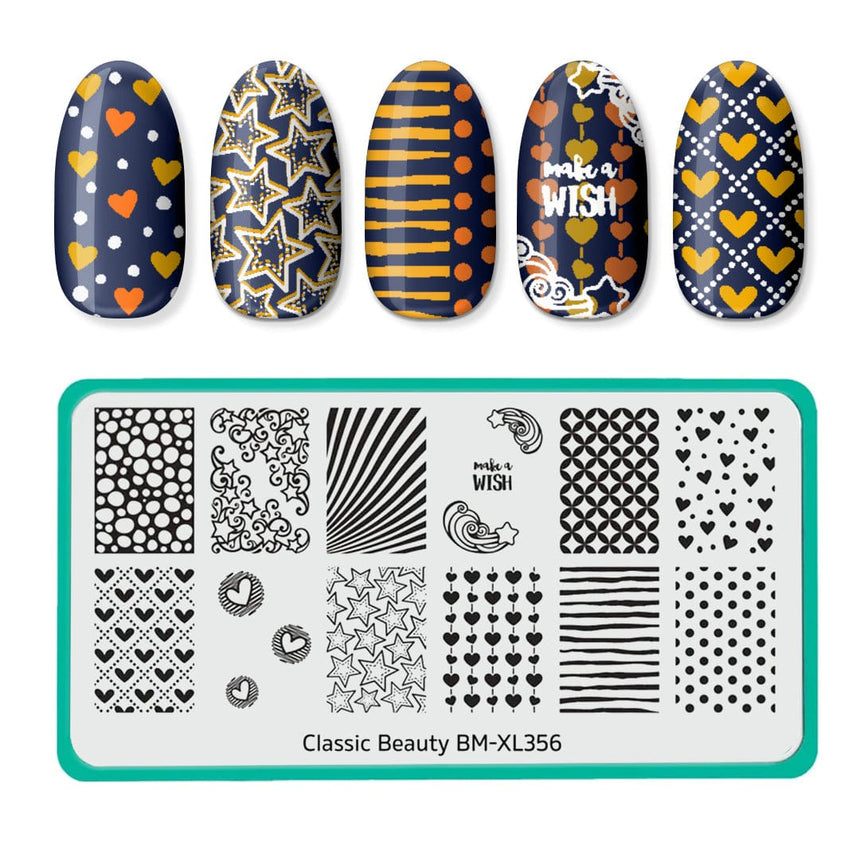 Classic Beauty: Make a Wish (BM-XL356) - Nail Stamping Plate
