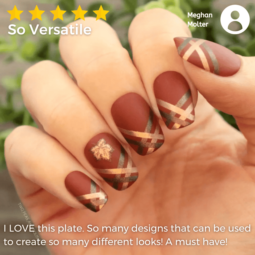 Classique: Love Your Accent (m053) - Nail Stamping Plate