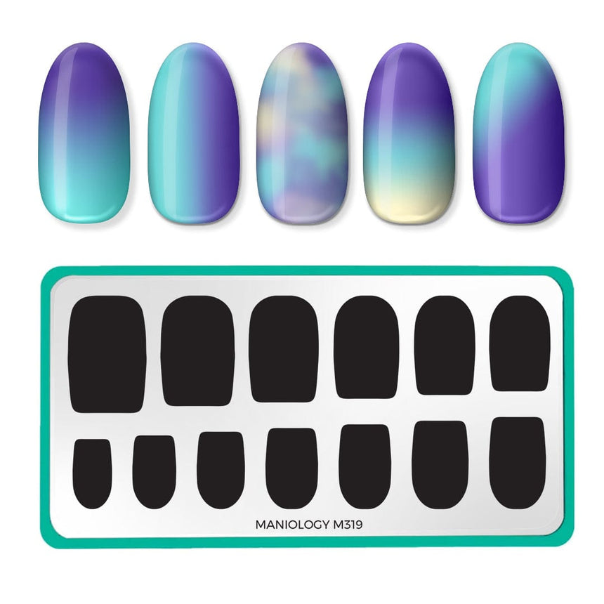 Color Block (M319) - Nail Stamping Plate