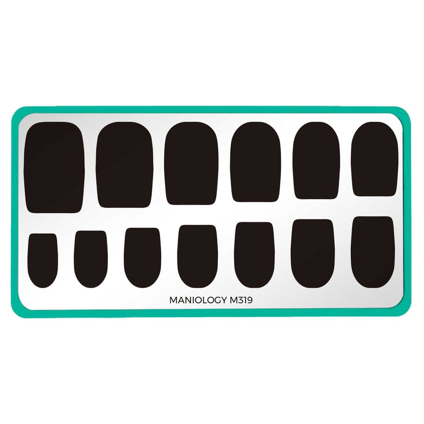 Color Block (M319) - Nail Stamping Plate