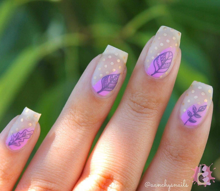 Crystal Moon (m119) Nail Stamping Plate