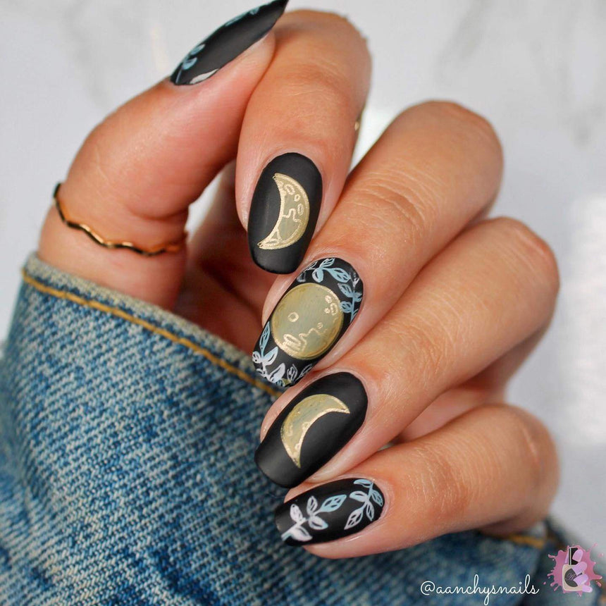 Crystal Moon (m119) Nail Stamping Plate