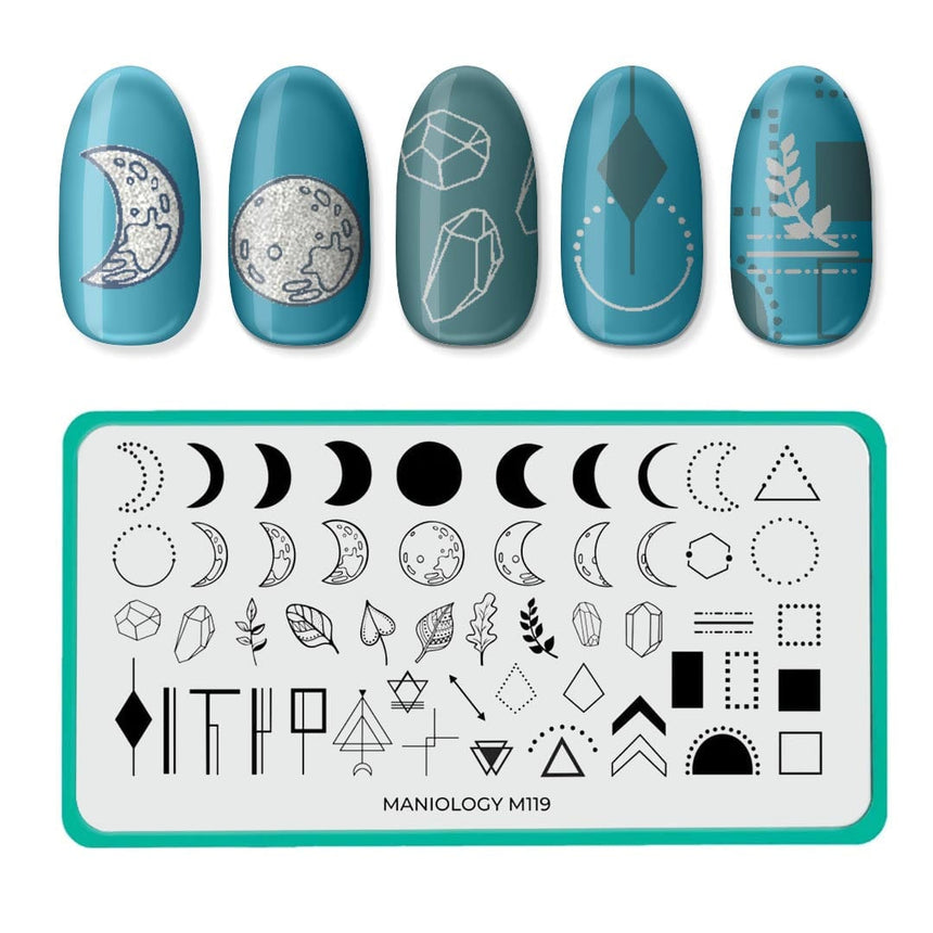 Crystal Moon (m119) Nail Stamping Plate