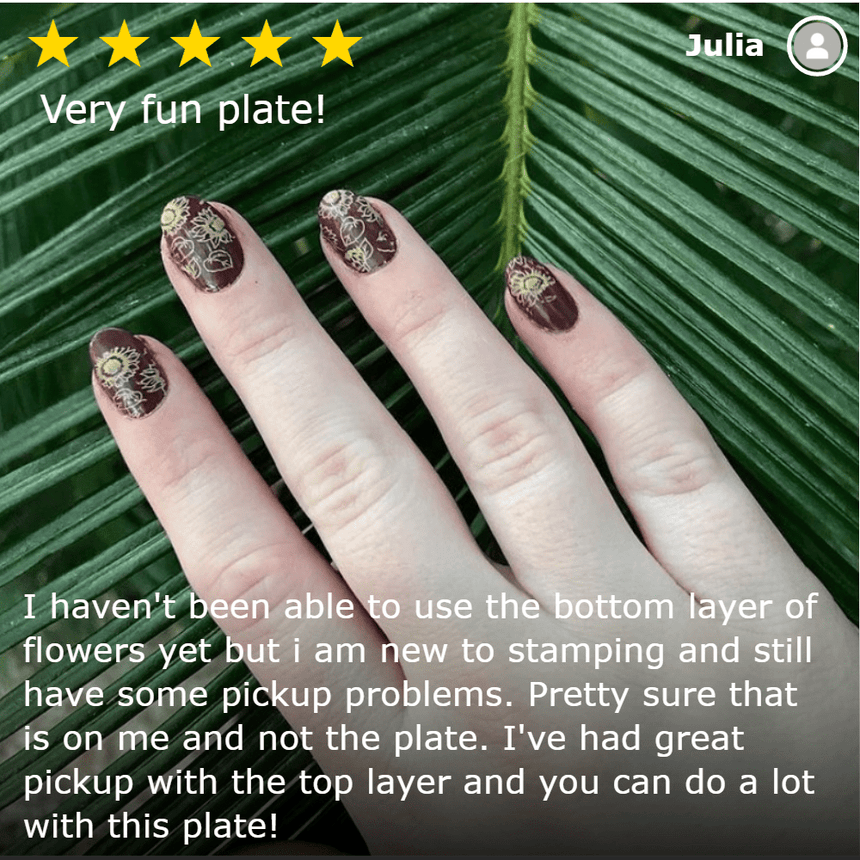 CYO Design Contest: Layered Flowers (m094) - Nail Stamping Plate