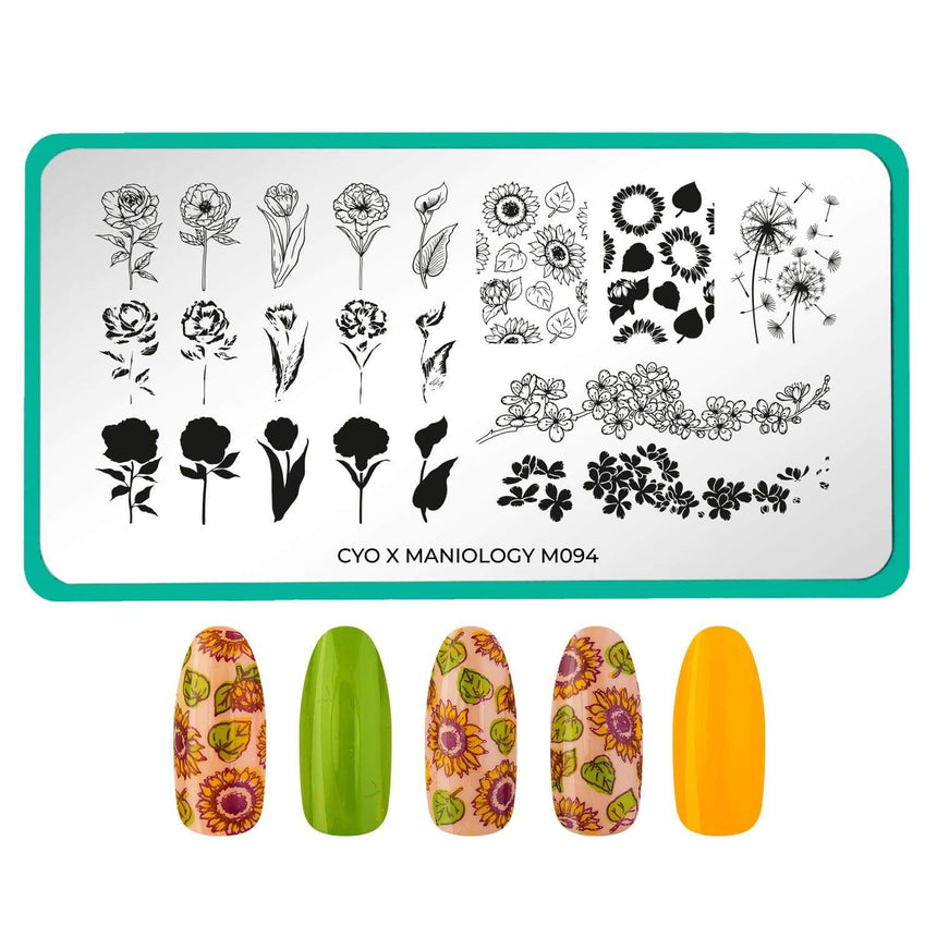 CYO Design Contest: Layered Flowers (m094) - Nail Stamping Plate
