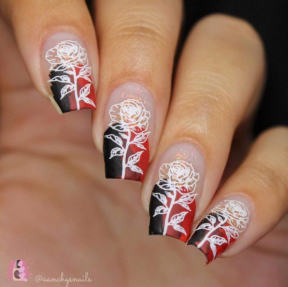 CYO Design Contest: Layered Flowers (m094) - Nail Stamping Plate