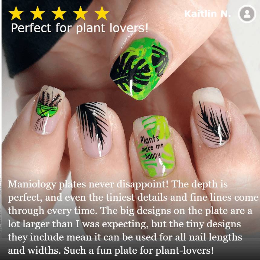 CYO Design Contest: Wave Your Palms (m095) - Nail Stamping Plate