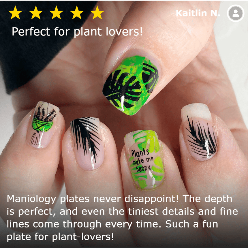 CYO Design Contest: Wave Your Palms (m095) - Nail Stamping Plate