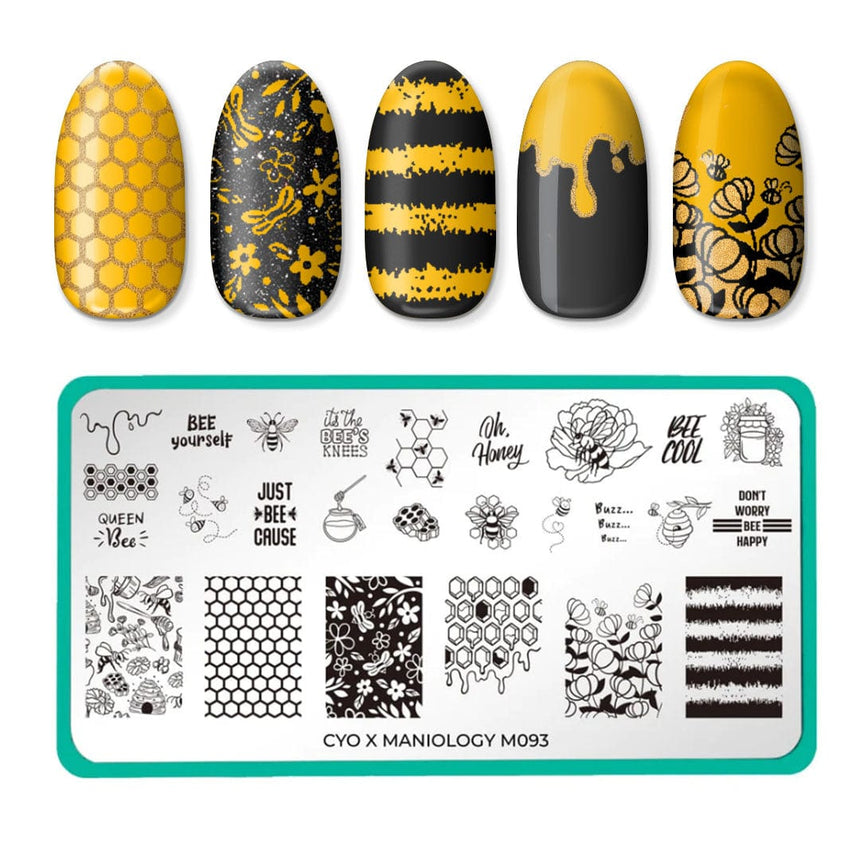 CYO Design Contest: Bees (m093) - Nail Stamping Plate