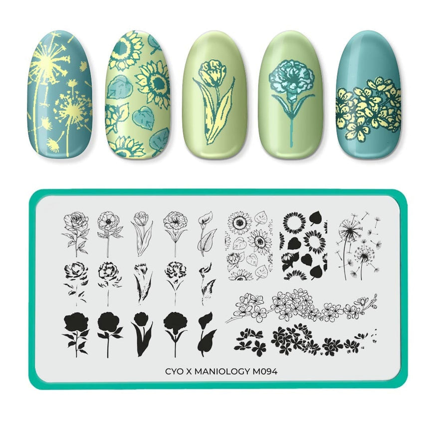 CYO Design Contest: Layered Flowers (m094) - Nail Stamping Plate