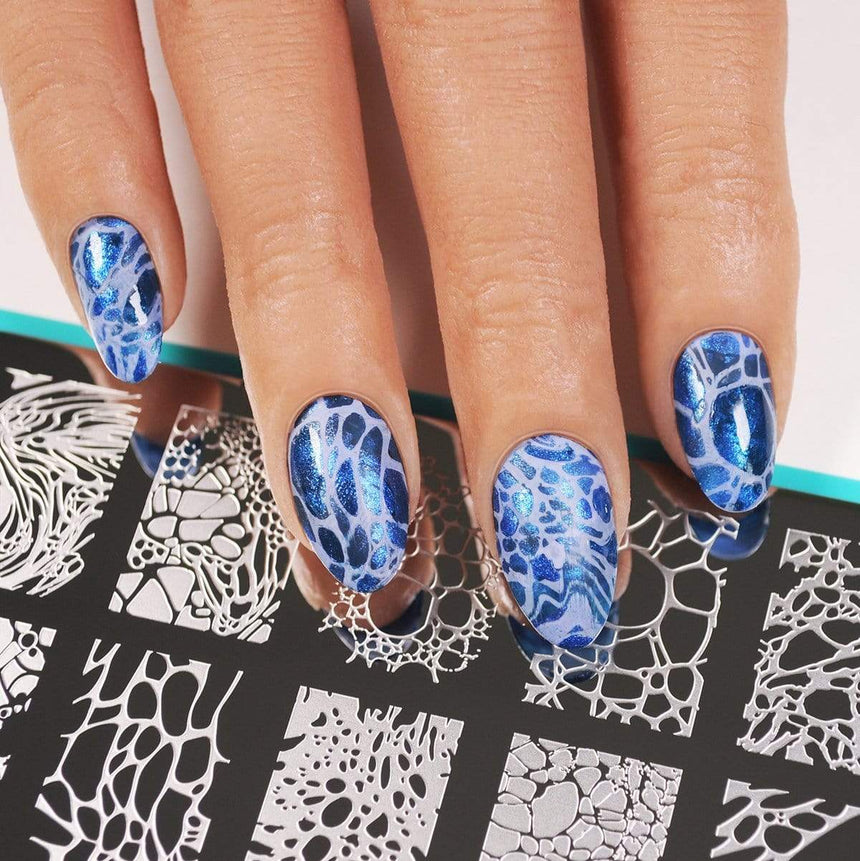 Double Bubble (B334) - Royal Blue Metallic Stamping Polish
