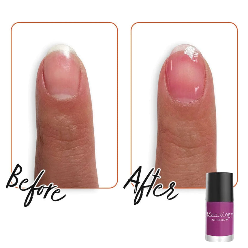 Duo Tinted Calcium Rich Base Coat Set - Milky White and Blushing Pink