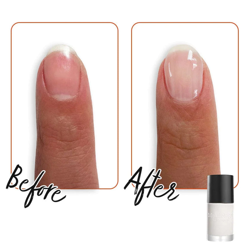 Duo Tinted Calcium Rich Base Coat Set - Milky White and Blushing Pink