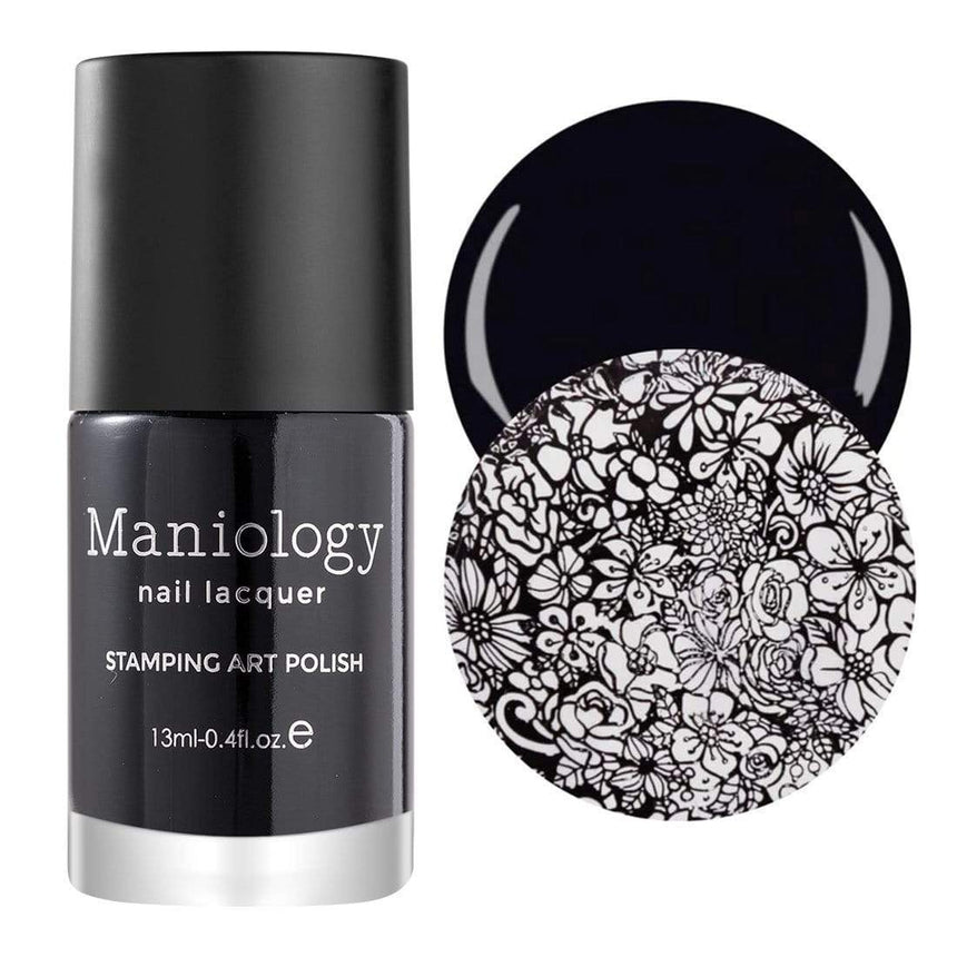 Essentials Primary Collection: Straight-Up Black Stamping Polish