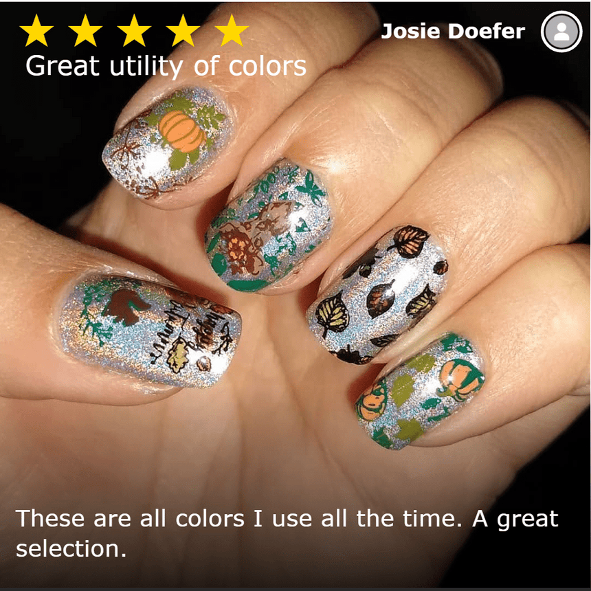 Essentials Primary: 6-Piece Stamping Art Polish Set