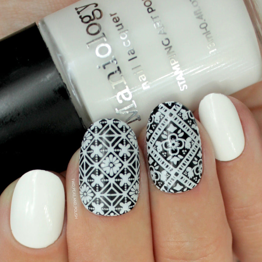 Essentials Primary Collection: Bam! White (B170) Classic White Stamping Polish
