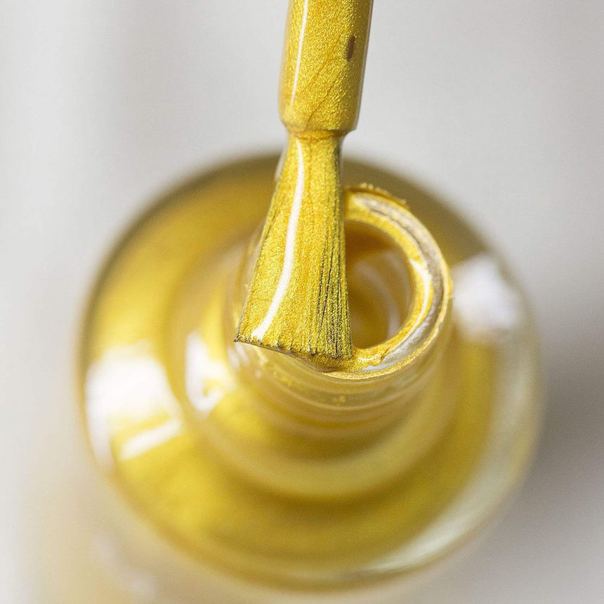 Essentials Primary Collection: Heart of Gold (B187) Warm Metallic Gold Stamping Polish