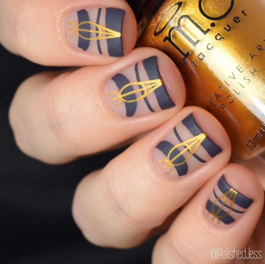 Essentials Primary Collection: Heart of Gold (B187) Warm Metallic Gold Stamping Polish