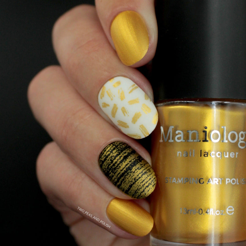 Essentials Primary Collection: Heart of Gold (B187) Warm Metallic Gold Stamping Polish