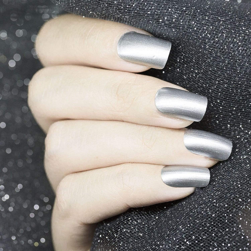 Essentials Primary Collection: So Metal (B186) Metallic Silver Stamping Polish