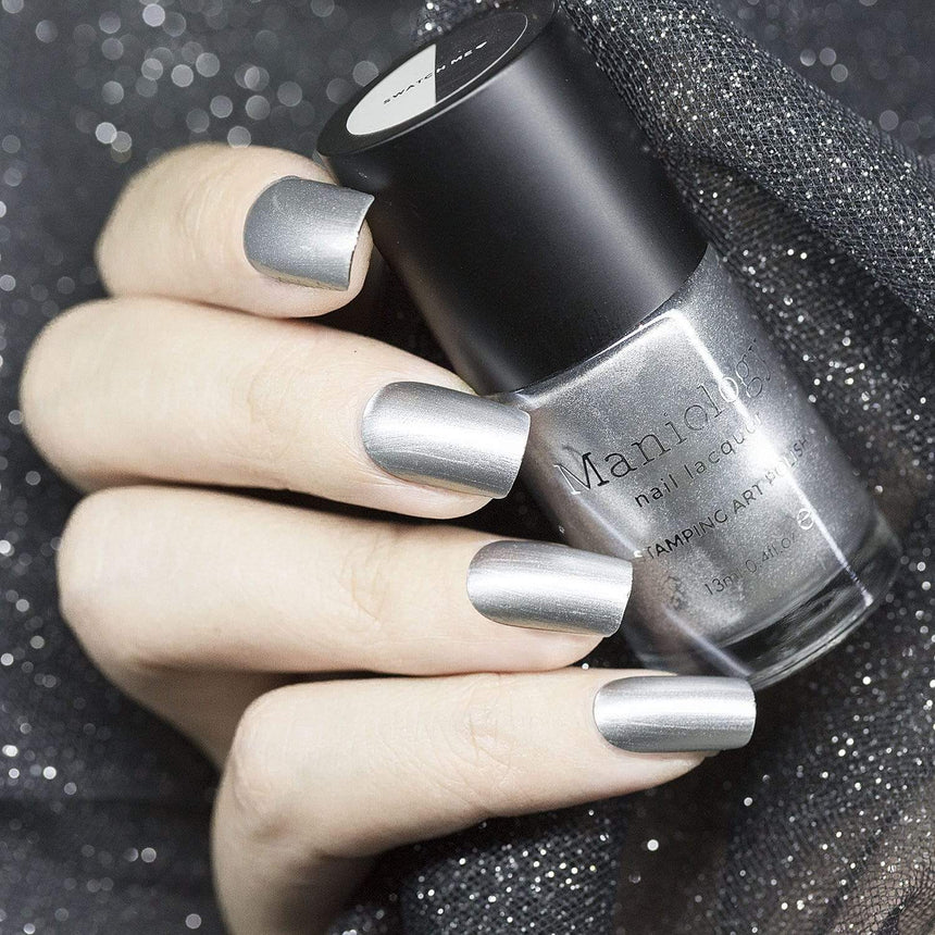 Essentials Primary Collection: So Metal (B186) Metallic Silver Stamping Polish
