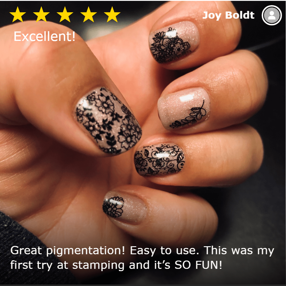 Straight-Up Black Stamping Polish Essentials