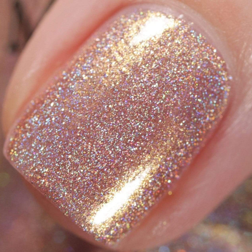 Fairy Tales: Toadstool (P107) Peach Pearl Holographic Nail Polish
