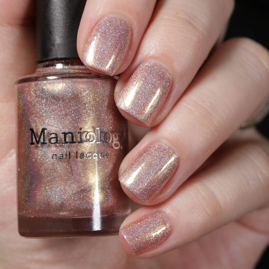 Fairy Tales: Toadstool (P107) Peach Pearl Holographic Nail Polish