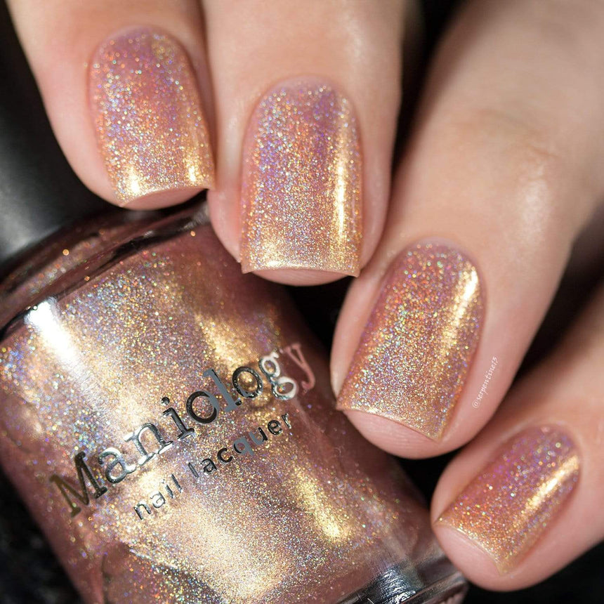Fairy Tales: Toadstool (P107) Peach Pearl Holographic Nail Polish