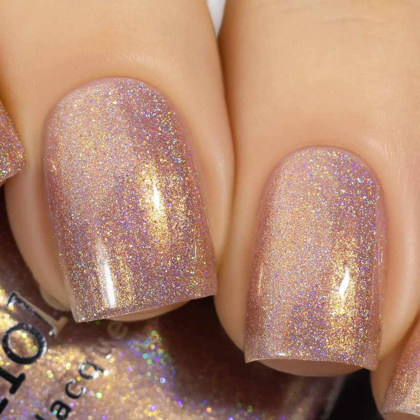 Fairy Tales: Toadstool (P107) Peach Pearl Holographic Nail Polish