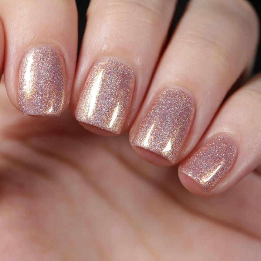 Fairy Tales: Toadstool (P107) Peach Pearl Holographic Nail Polish