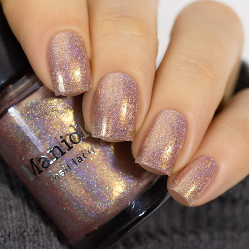 Fairy Tales: Toadstool (P107) Peach Pearl Holographic Nail Polish