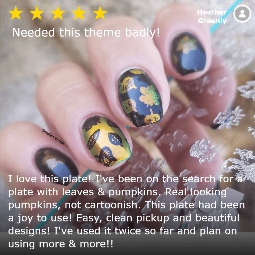 Fall Layers: Cozy Campsite (m076) - Nail Stamping Plate