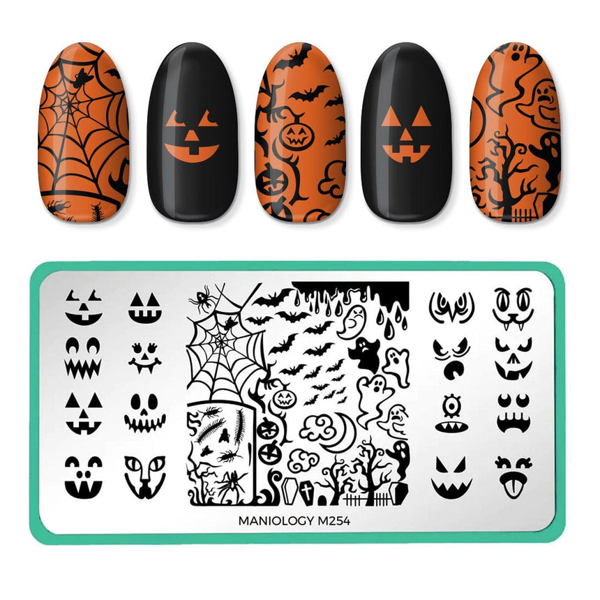 Fall Occasions: Playful Pumpkins (m254) - Nail Stamping Plate