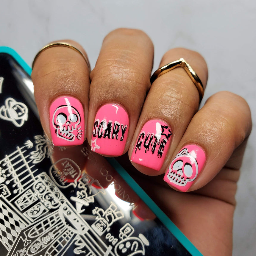 Fall Occasions: Scary Cute (m253) - Nail Stamping Plate