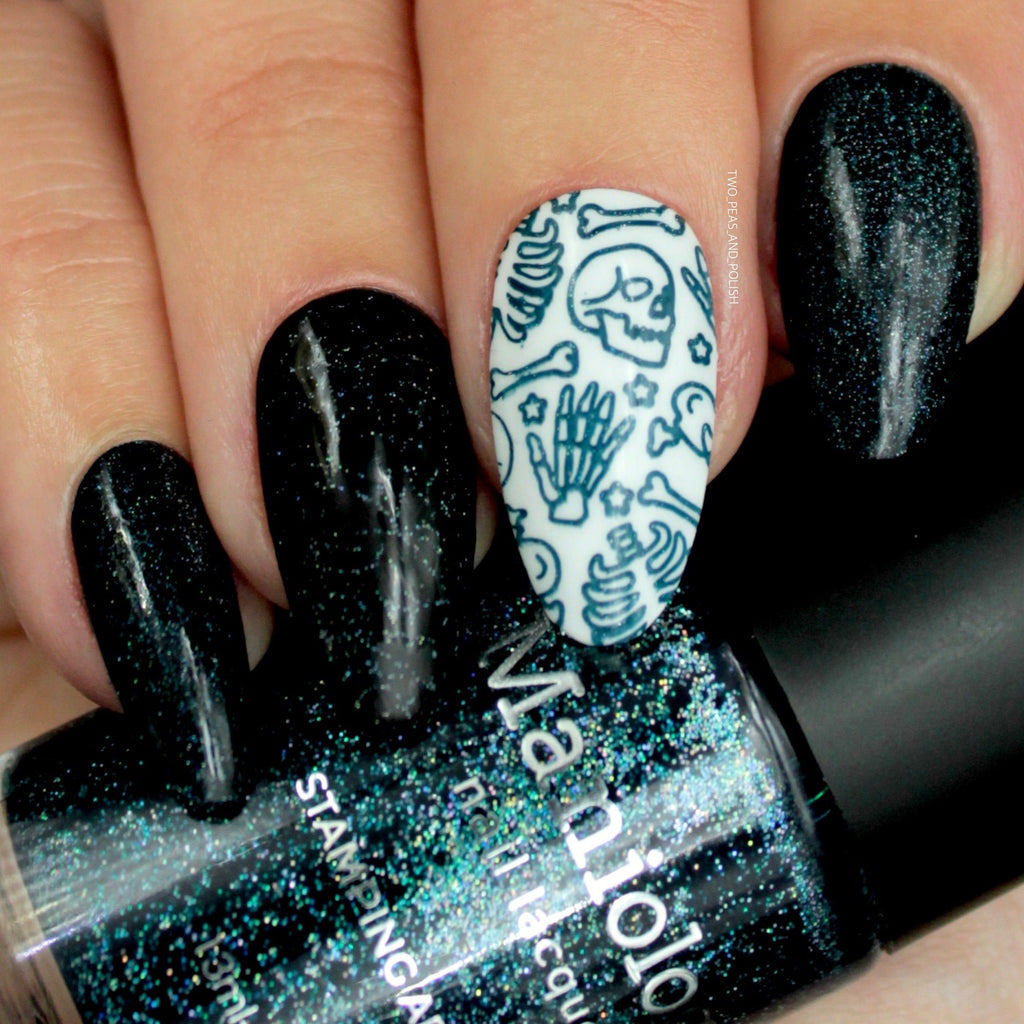 dark teal nail designs