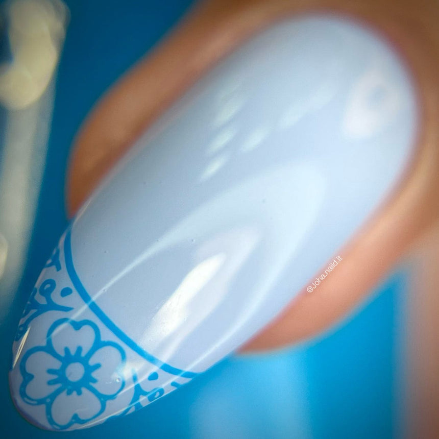 Floral French (M350) - Nail Stamping Plate