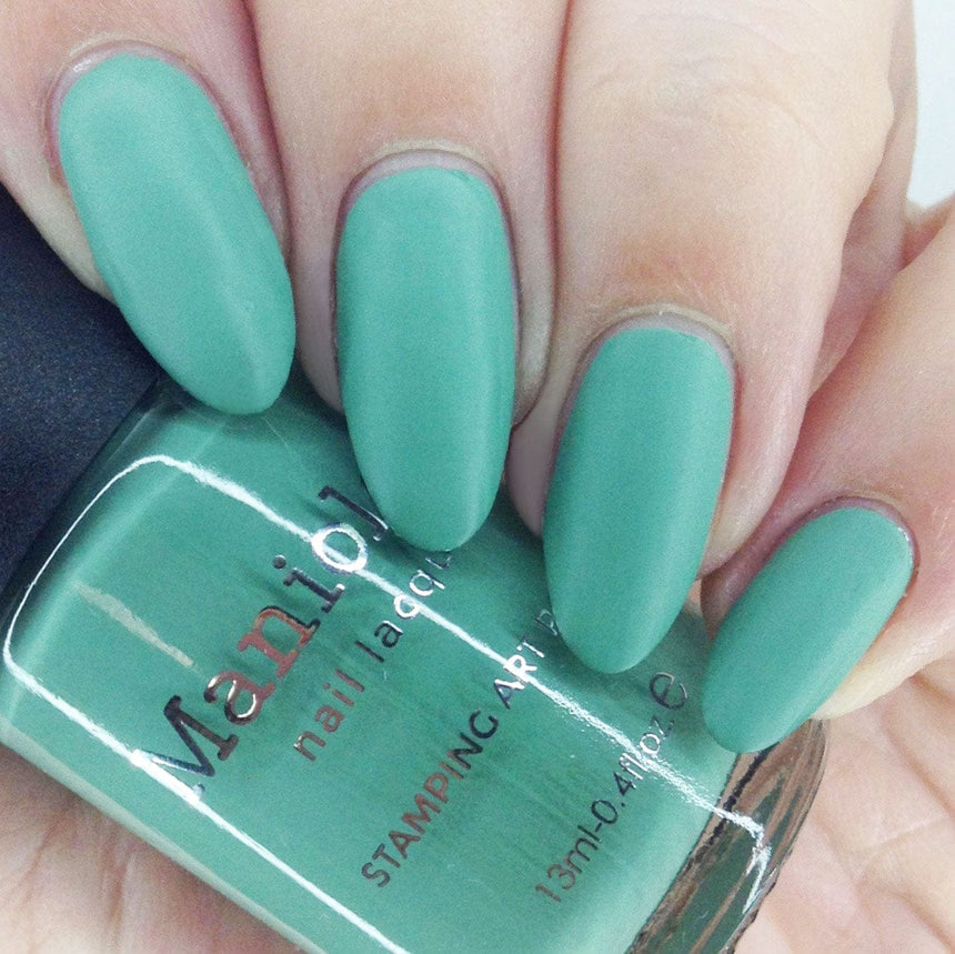 Forager: Rustle (B418) - Light Teal Cream Stamping Polish