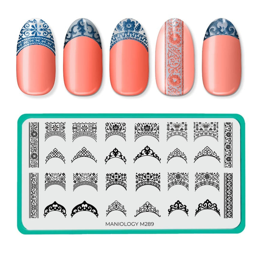 French Ceramic (M289) - Nail Stamping Plate