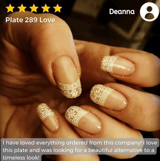 French Ceramic (M289) - Nail Stamping Plate